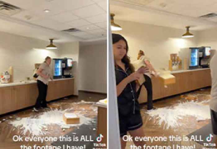 Angry Hotel Worker Destroys Hotel Breakfast Bar After Being Fired