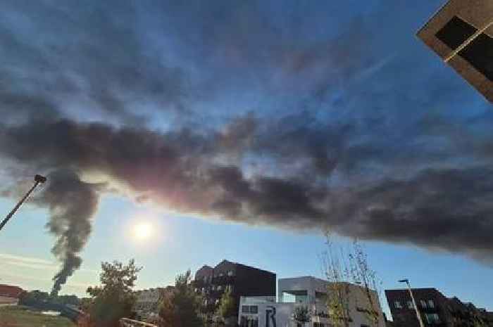 Dramatic video and pictures show extent of huge fire at Kent recycling centre