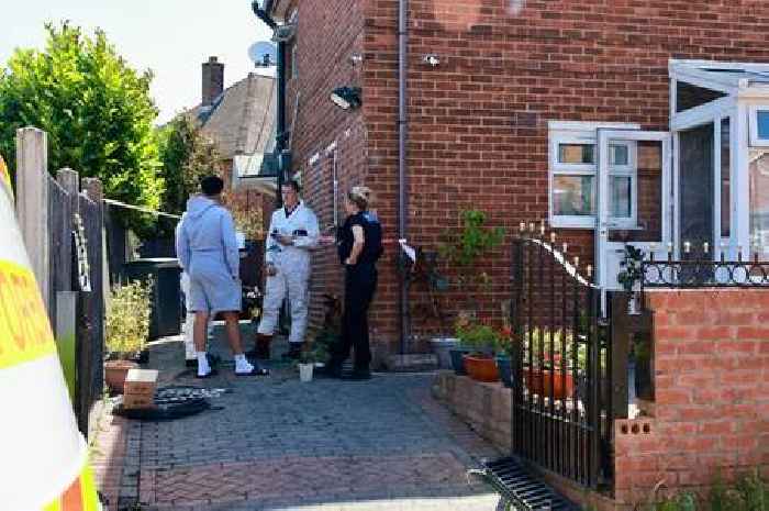 Police forensics hunting for clues on fireball Stoke-on-Trent street