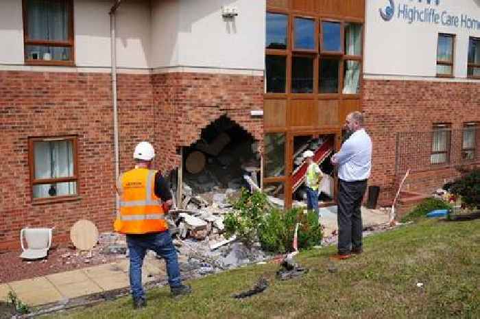 Two pensioners dead as BMW ploughs into care home during police chase