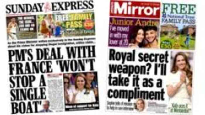 'Kate aces it' and UK PM 'won't stop a single boat'