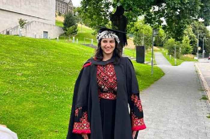 Student who made genocide claim in pillowcase protest at graduation launches legal battle