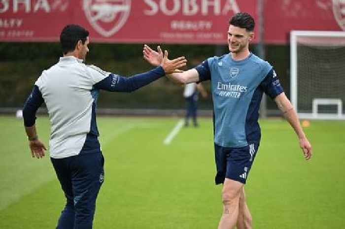 Mikel Arteta steps up Arsenal pre-season training as Declan Rice among group staying in London