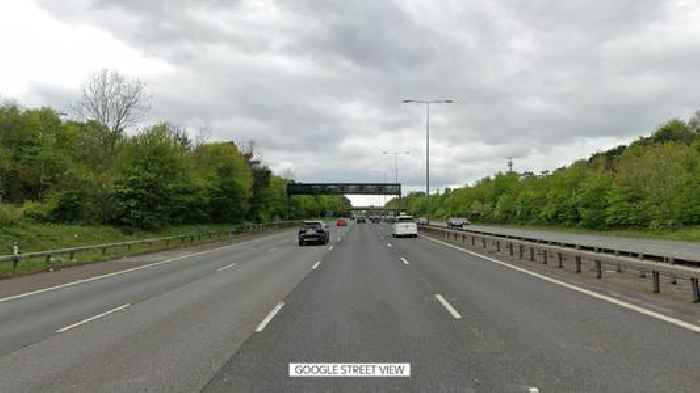 Police hunt four people who fled from Mercedes after fatal motorway crash