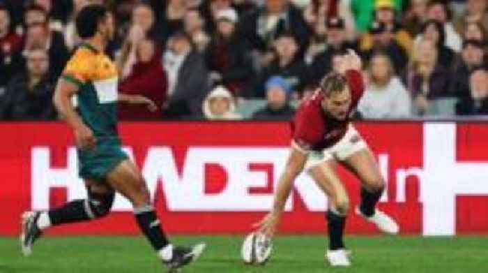 Van der Merwe scores hat-trick in eight-try Lions win