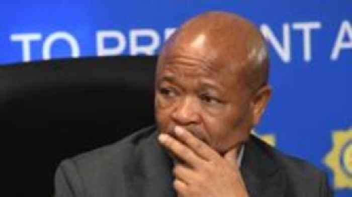 South Africa's police minister suspended over organised crime allegations
