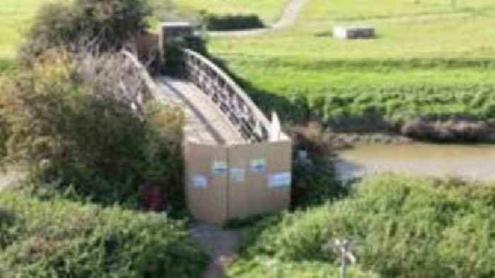 Unsafe footbridge shut since 2023 to be destroyed