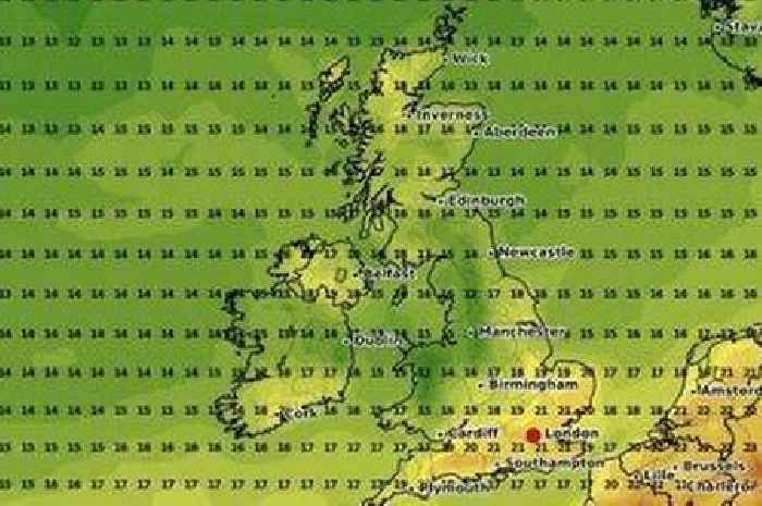 Weather map shows exact date UK heatwave will end