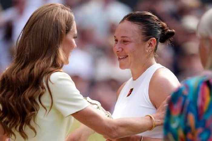 Kate Middleton made losing tennis star emotional with what she said after Wimbledon final