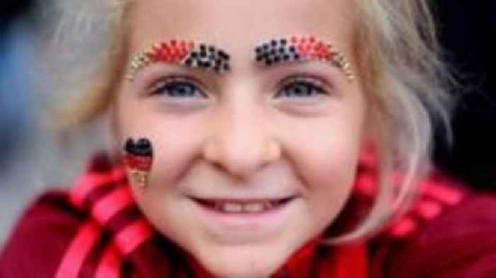 Glitter, face paint and crazy hats: Euro 2025 fans take over Switzerland