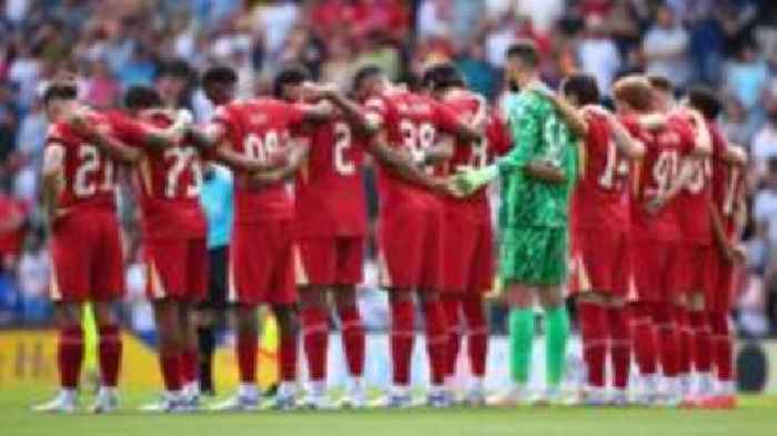 Liverpool pay tribute to Diogo Jota in first game since forward's death