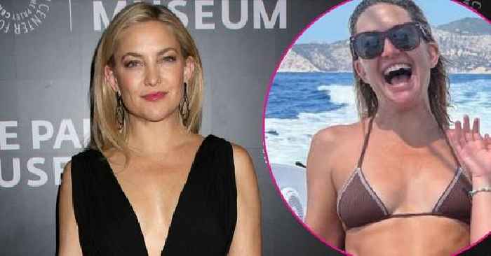 Kate Hudson Wows in Tiny Brown Bikini on Glam 'Girls' Trip' in Spain: Photos