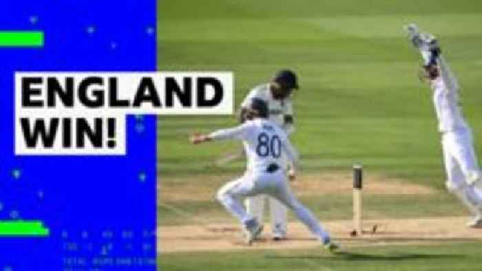 'A remarkable victory' - bizarre final wicket secures England win