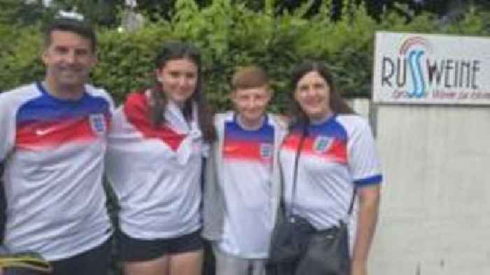 Campervan family cheers Lionesses to victory