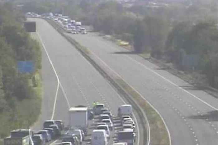 Live: M5 traffic stopped over motorway 'obstruction'