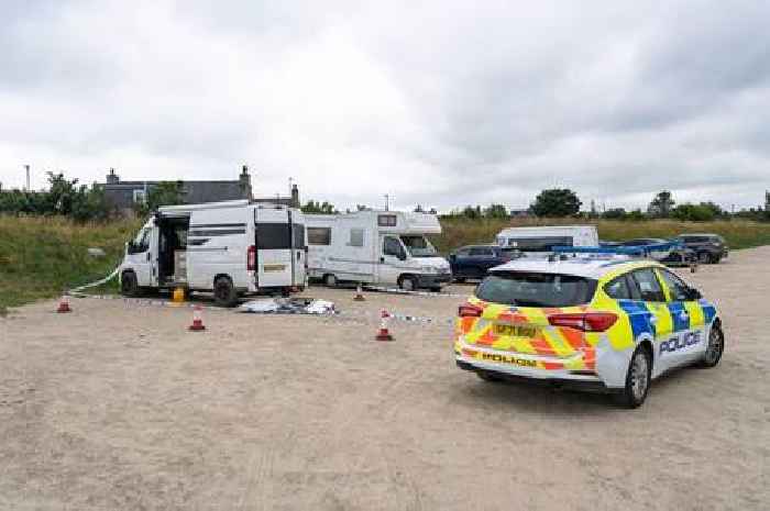 Caravan explodes at Moray car park as man rushed to hospital