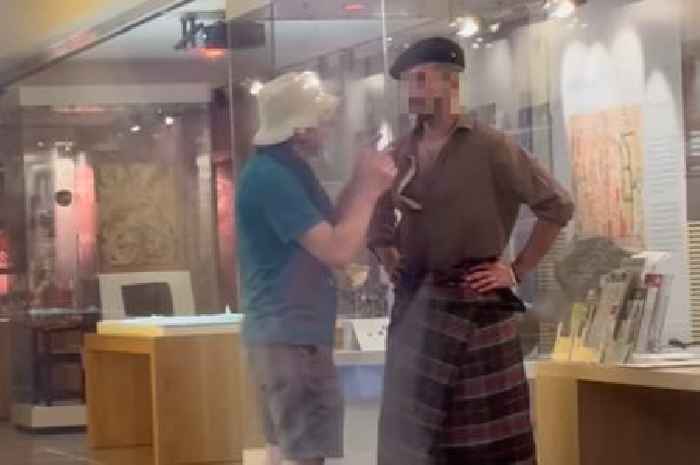 'Man in kilt' arrested after Stone of Destiny glass broken as cops storm Scots museum