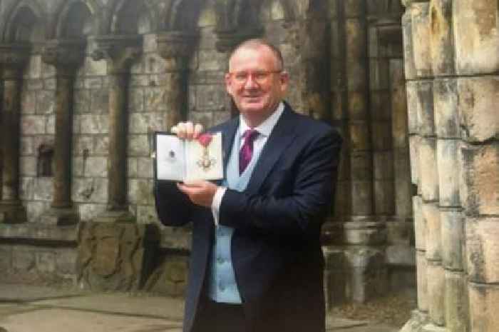 Wishaw man collects well-deserved CBE from King Charles