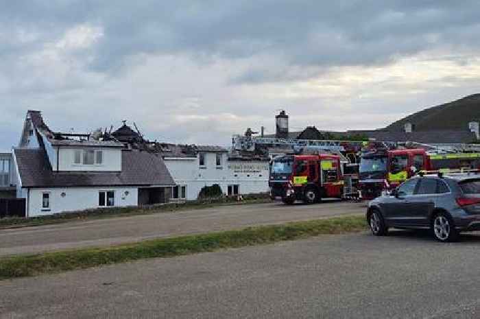 Fire rips through hotel at world-famous Welsh beauty spot - live updates