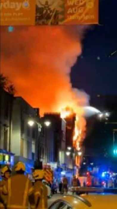 Crews battle overnight fire in Kilmarnock town centre