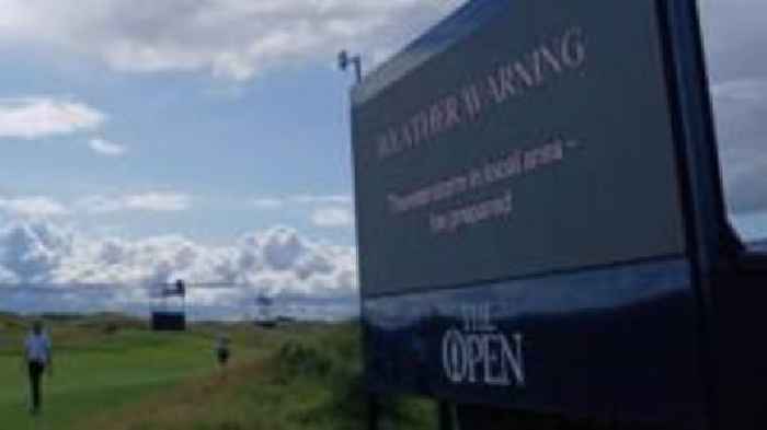 Weather warning for rain and thunder across NI as The Open golfers tee off