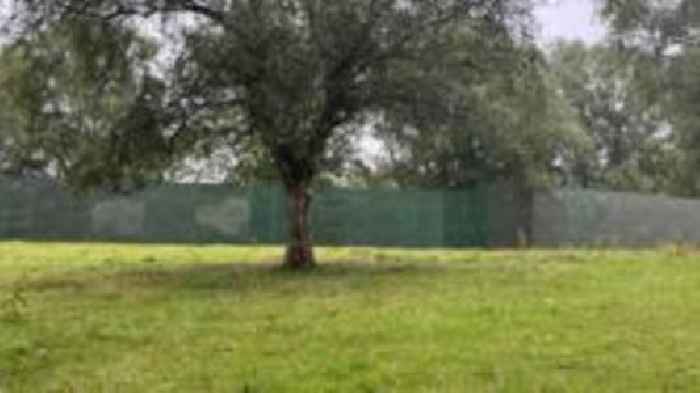 Fence put up at 'Gallagher Hill' ahead of next Oasis gigs