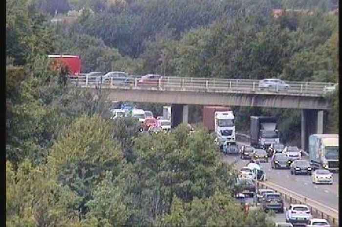 A14 live updates as crash causing long queues