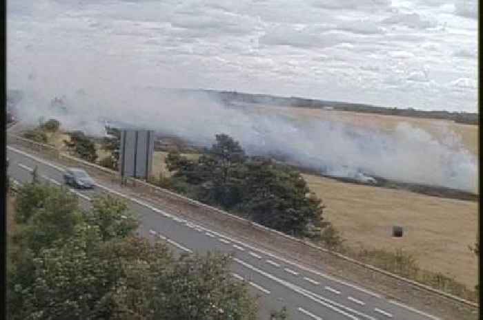 'Serious fire' closes A14 in Cambridgeshire - live updates