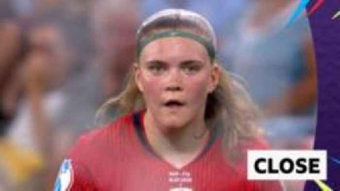 'She has no fear' - Gaupset almost scores goal of the Euros