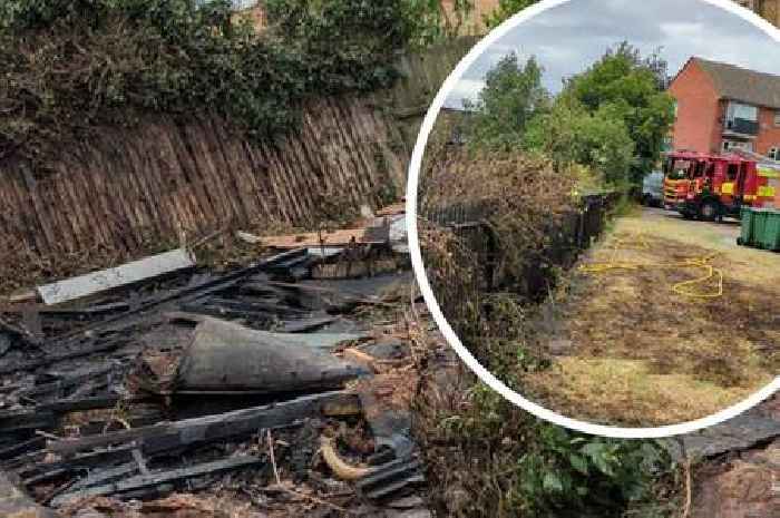 Dramatic images reveal damage caused by out-of-control Leicestershire bonfire