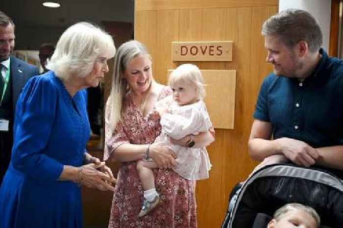 Queen Camilla praises ‘wonderful’ children’s hospices during Devon visit