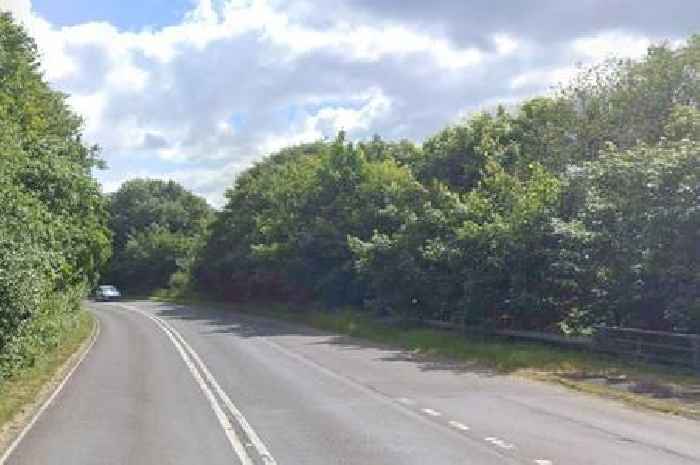 Harley Davidson biker seriously hurt in crash near A38