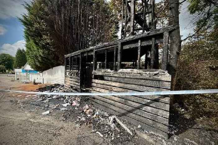 Live updates as police cordon up after crews battle fire at former dealership