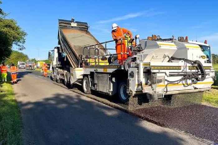 Scammers stealing stones from newly-resurfaced roads and creating a 'real risk to the public'