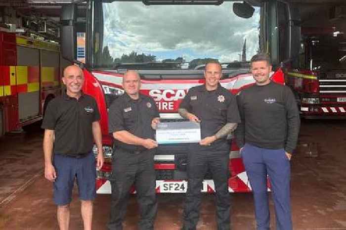 Kilmarnock businesses give thanks to firefighters