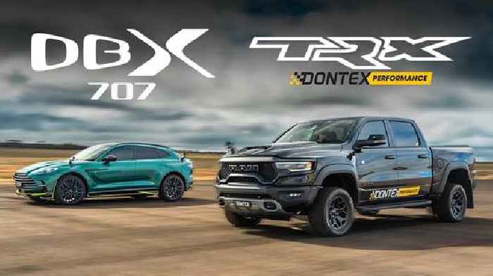 1,400-HP Twin-Turbo Supercharged RAM TRX Crushes DBX707 in Savage 1/4-Mile Beatdown
