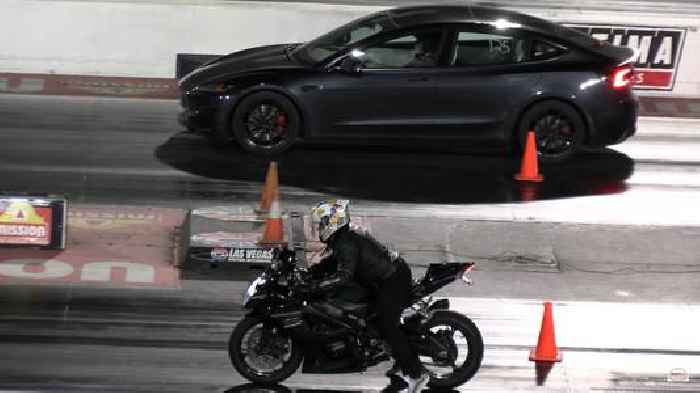 Hayabusa Drags Tesla Model Y & GSX-R Drags Highland Model 3 Performance, Surprises Abound 