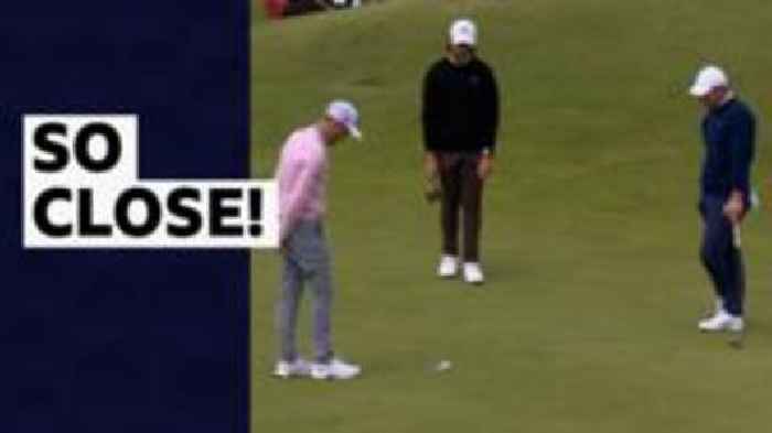 'Rory, sneeze!' - McIlroy, Thomas & Fleetwood can't believe this putt didn't fall