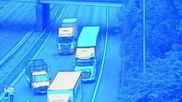 Delays on M6 after driver seriously hurt in crash