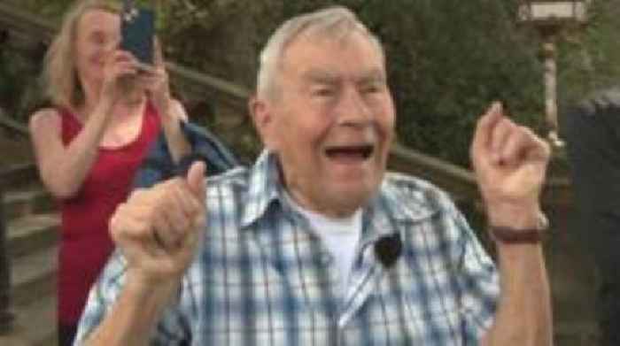 Man, 90, gets floral clock cuckoo wish after 30-year wait