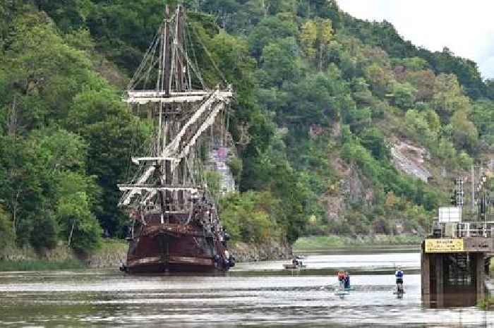 Spanish tall ship Galeón Andalucia arrives in Bristol - pictures
