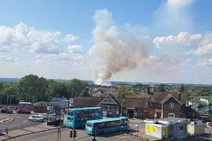 Rayleigh fire live updates as smoke billows over town and A127