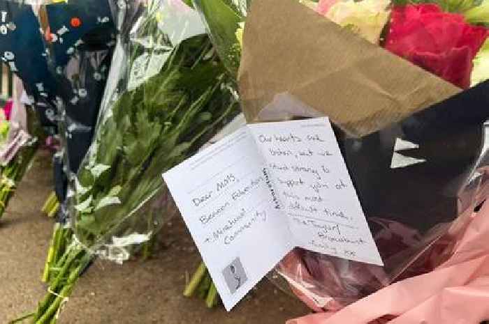 Tributes in pictures as Minehead unites in grief after fatal school bus crash
