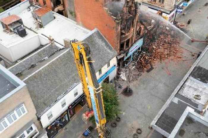 East Ayrshire Council confirm timescale for demolition after Kilmarnock fire
