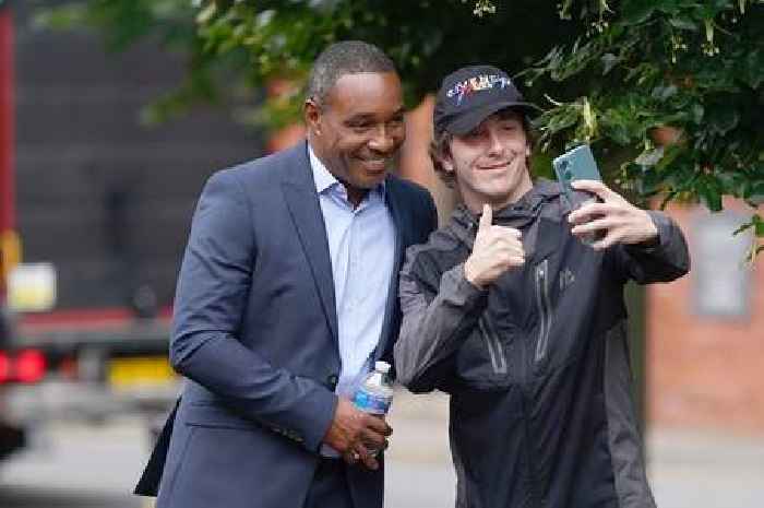 Paul Ince grins and poses for selfie with fan outside court as faces drink-driving charge