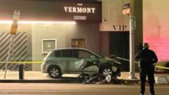 Car ploughs into crowd outside LA nightclub, injuring 30