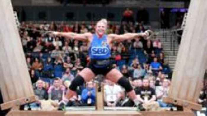World's Strongest Woman 'started lifting after having kids'