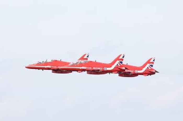 Where you can see Red Arrows fly over Nottinghamshire and Derbyshire this weekend