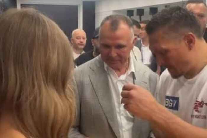 Oleksandr Usyk signs jaw-dropping ring girl's hot pants after stunning Dubois KO
