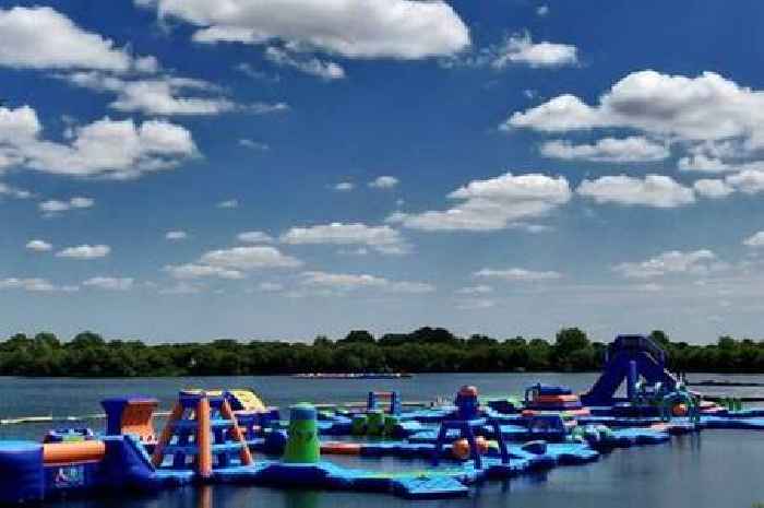 The Essex lake with its very own water park and cafe perfect for Summer holidays